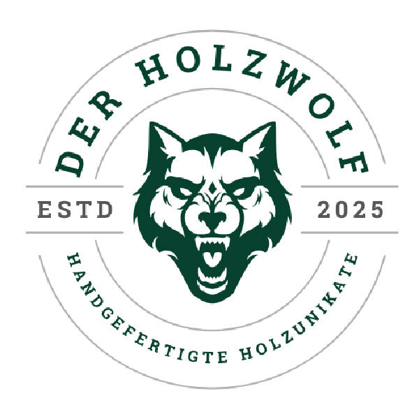 Black Wolf Head Forest Camping Round Logo (Visitenkarten (Querformat)) (500 x 500 px).png