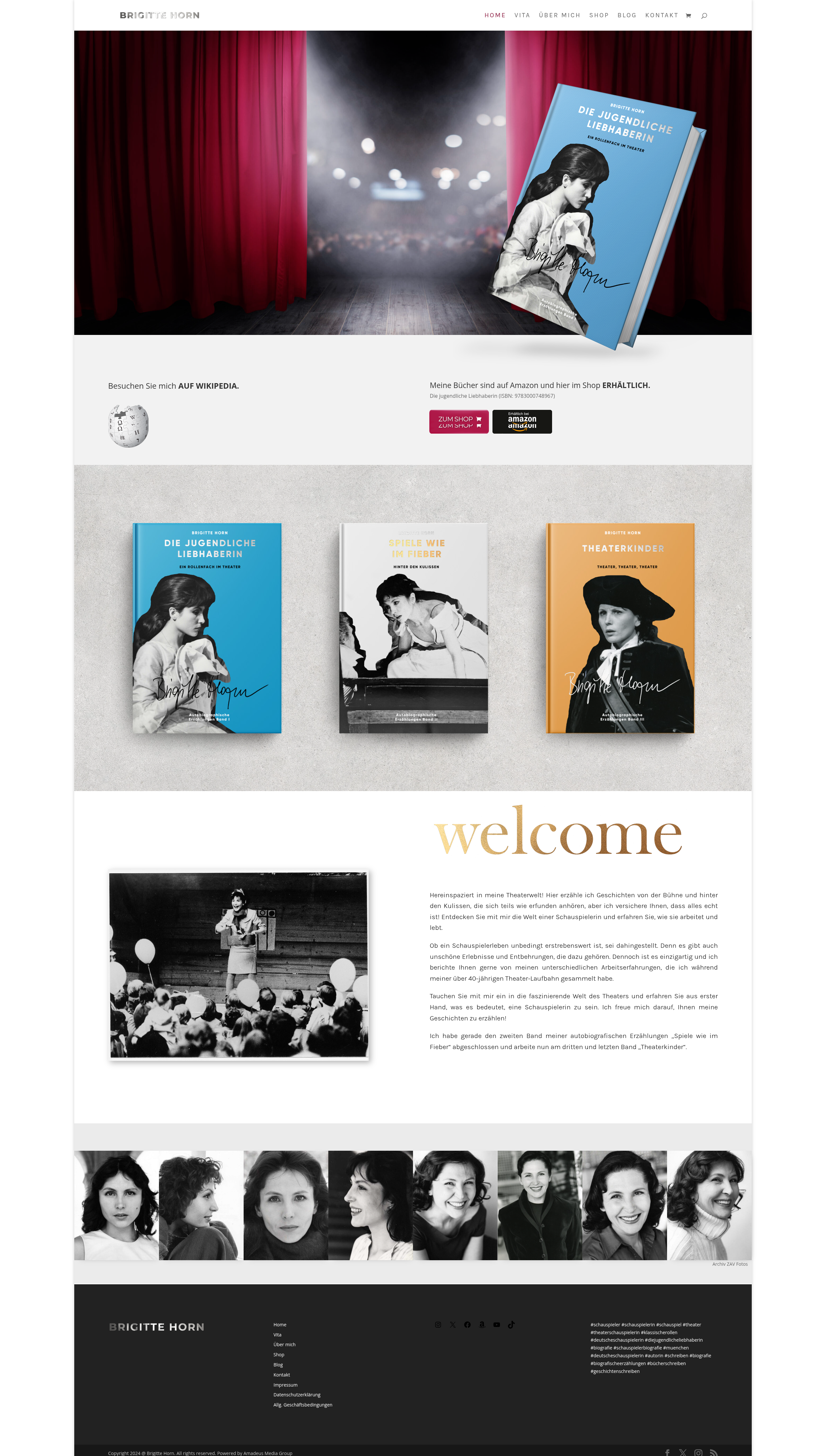 Actor & Author Portfolio Screenshot